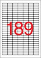 Etikett, univerzális, 25,4x10 mm, kerekített sarkú, APLI, 3780 etikett/csomag, (20 lap)