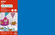 Moosgumi, 400x600 mm, APLI Kids "Eva Sheets", kék, (5 ív)