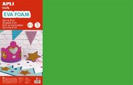 Moosgumi, 400x600 mm, APLI Kids "Eva Sheets", zöld, (5 ív)