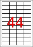 Etikett, univerzális, 48,5x25,4 mm, APLI, 440 etikett/csomag, (10 lap)