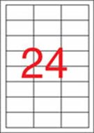Etikett, univerzális, 64,6x33,8 mm, eltávolítható, APLI, 2400 etikett/csomag, (100 lap)