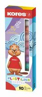 Gyurma, 200 g, 10 pasztell szín, KORES "PLASTILINA", (10 db)