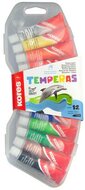 Tempera készlet, 12 ml, KORES, 12 különböző szín, (12 db)