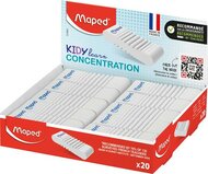 Radír display, MAPED "Kidy Learn Concentration", (20 db)