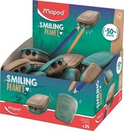 Hegyező display, kétlyukú, tartályos, műanyag, FSC, MAPED "Smiling Planet", (25 db)