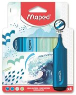 Szövegkiemelő készlet, 1-5 mm, MAPED "Fluo Peps Assorted", vegyes színek, (4 db)