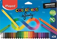 Színes ceruza készlet, háromszögletű, MAPED "Color'Peps INFINITY", 24 különböző szín, (24 db)