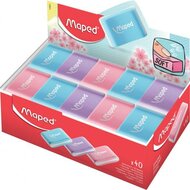 Radír display, MAPED "Essentials Soft Pastel", vegyes színek, (40 db)