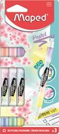 Szövegkiemelő készlet, 1-5 mm, kétvégű, MAPED "Fluo Peps Duo", 6 különböző pasztell szín, (3 db)
