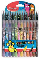 Filctoll és színes ceruza készlet, MAPED "Color'Peps Monster" 12+15 különböző szín, (27 db)