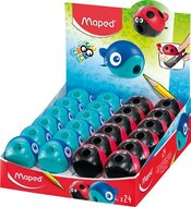 Hegyező display, egylyukú, tartályos, MAPED "Croc Croc Easy", katica és bálna, vegyes formák, (24 db)