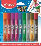 Csillámos ragasztó, MAPED "Color'Peps", 9 különböző szín, (9 db)