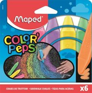 Aszfaltkréta, MAPED "Color'Peps", 6 különböző szín, (6 db)