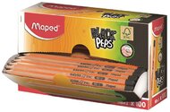 Grafitceruza display, HB, háromszögletű, MAPED "Black Peps", (100 db)