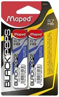 Grafitbél, 0,7 mm, HB, 2x12 szálas, MAPED "Black Peps", (24 szál )