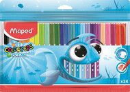 Filctoll készlet, 2 mm, kimosható, MAPED "Color'Peps Ocean", 24 különböző szín, (24 db)