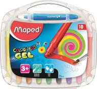Zsírkréta, kitekerhető, MAPED "Color'Peps GEL", 10 különböző szín, (10 db)