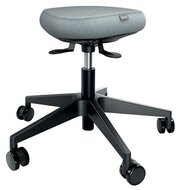 Munkaszék, görgős, ergonomikus, LEITZ "Ergo Comfort Active", világosszürke