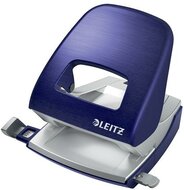 Lyukasztó, kétlyukú, 30 lap, fém, LEITZ "Nexxt Style, titánkék