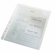 Rendszerező genotherm, lefűzhető, A4, 200 mikron, narancsos felület, LEITZ "CombiFile", áttetsző, (3 db)