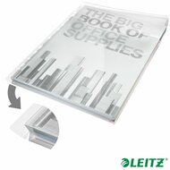 Genotherm, lefűzhető, A4, 180 mikron, víztiszta felület, 20 mm, behajtható fül, LEITZ "Jumbo", (5 db)
