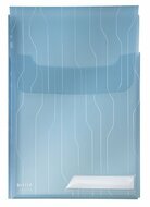 Genotherm, lefűzhető, A4, 200 mikron, füllel, LEITZ "CombiFile Jumbo", kék, (3 db)
