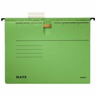 Függőmappa, gyorsfűzős, karton, A4, LEITZ "Alpha", zöld, (25 db)
