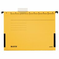 Függőmappa, oldalvédelemmel, karton, A4, LEITZ "Alpha", sárga, (25 db)