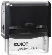 Bélyegző, COLOP "Printer C 40", fekete cserepárnával