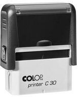 Bélyegző, COLOP "Printer C 30", kék cserepárnával