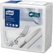 Szalvéta, 1/4 hajtogatott, 2 rétegű, 39,5x39 cm, Advanced, TORK "Texturált Dinner", fehér, (50 db)