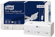 Kéztörlő, hajtogatott, H5 rendszer, 1 rétegű, Advanced, TORK "PeakServe", fehér-szürke nyomat, (12 csom)