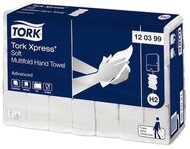 Kéztörlő, Interfold, 2 réteg, 136 lap, H2 rendszer, Advanced, TORK "Xpress Soft Multifold", fehér, (21 csom)