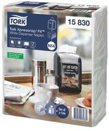 Szalvéta, adagolós, 2 rétegű, 21,3x16,5 cm, N14 rendszer, Advanced, TORK "Xpressnap Fit", fehér, (720 db)