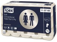 Toalettpapír, T4 rendszer, 3 rétegű, 12,5 cm átmérő, Advanced, TORK, fehér, (30 tek)