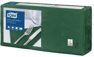 Szalvéta, 1/4 hajtogatott, 3 rétegű, 32,5x32,8 cm, Advanced, TORK "Soft Lunch", sötétzöld, (150 db)