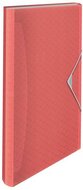 Harmonikamappa, A4, PP, 6 rekeszes, ESSELTE "Colour'Breeze", korall