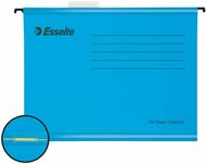 Függőmappa, gyorsfűzős, újrahasznosított, karton, A4, ESSELTE "Classic", kék, (10 db)