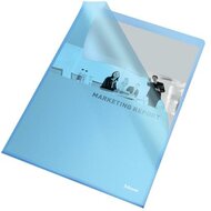 Genotherm, "L", A4, 105 mikron, narancsos felület, ESSELTE "Standard", kék, (25 db)