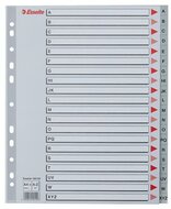 Regiszter, műanyag, A4 Maxi, A-Z, ESSELTE, szürke
