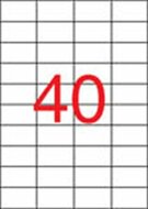 Etikett, univerzális, 52,5x29,7 mm, APLI, 20000 etikett/csomag, (500 lap)