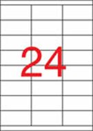 Etikett, univerzális, 70x33,8 mm, APLI, 2400 etikett/csomag, (100 lap)