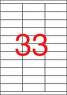 Etikett, univerzális, 70x25,4 mm, APLI, 3300 etikett/csomag, (100 lap)