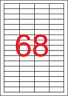 Etikett, univerzális, 48,5x16,9 mm, APLI, 6800 etikett/csomag, (100 lap)