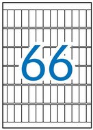 Etikett, 12x30 mm, kerekített sarkú, A5 hordozón, APLI, 990 etikett/csomag, (15 lap)