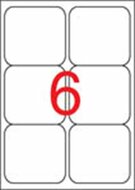 Etikett, univerzális, 99,1x93,1 mm, kerekített sarkú, APLI, 600 etikett/csomag, (100 lap)