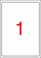 Etikett, univerzális, 199,6x289,1 mm, kerekített sarkú, APLI, 100 etikett/csomag, (100 lap)