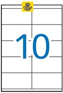 Etikett, univerzális, 105x57 mm, APLI, 1000 etikett/csomag, (100 lap)