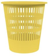 Papírkosár, 12 liter, DONAU, pasztellsárga