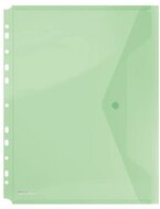 Irattartó tasak, A4, PP, patentos, lefűzhető, DONAU, zöld